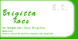 brigitta kocs business card